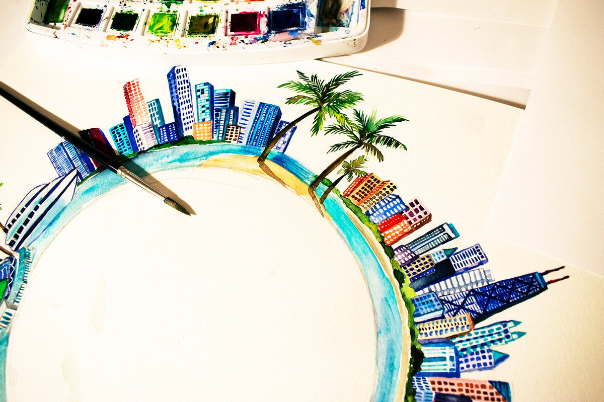 Custom Ketubah, Hand painted ketubah design