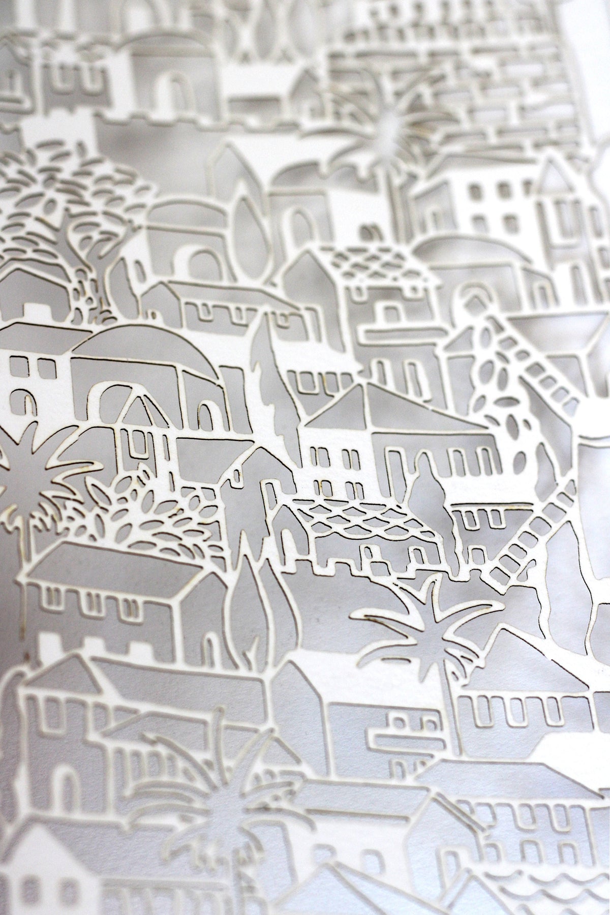 PaperCut Jerusalem ketubah, Lasercut Interfaith ketubah, Custom ketubah