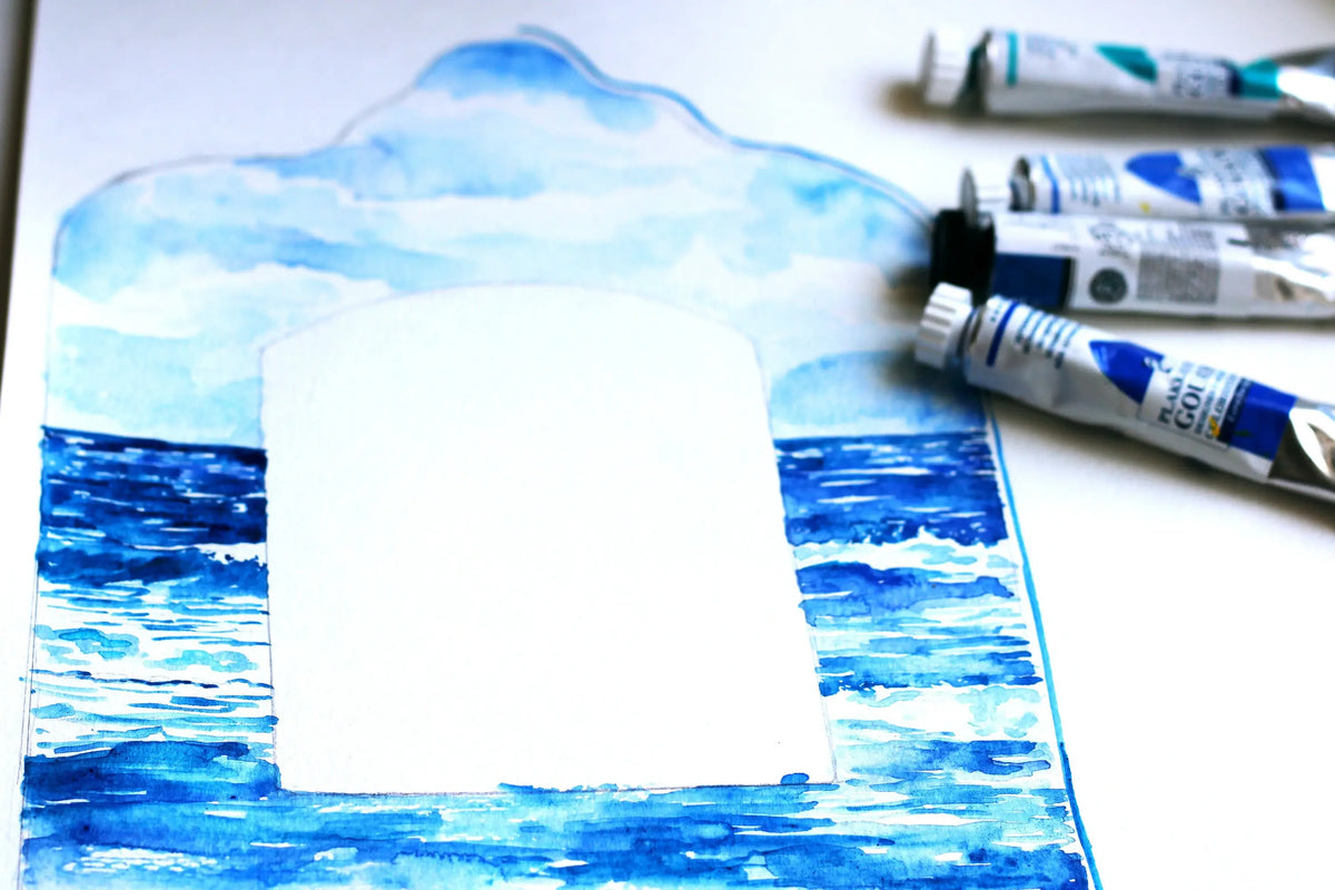 Ocean Ketubah, Custom Watercolor Ketubah