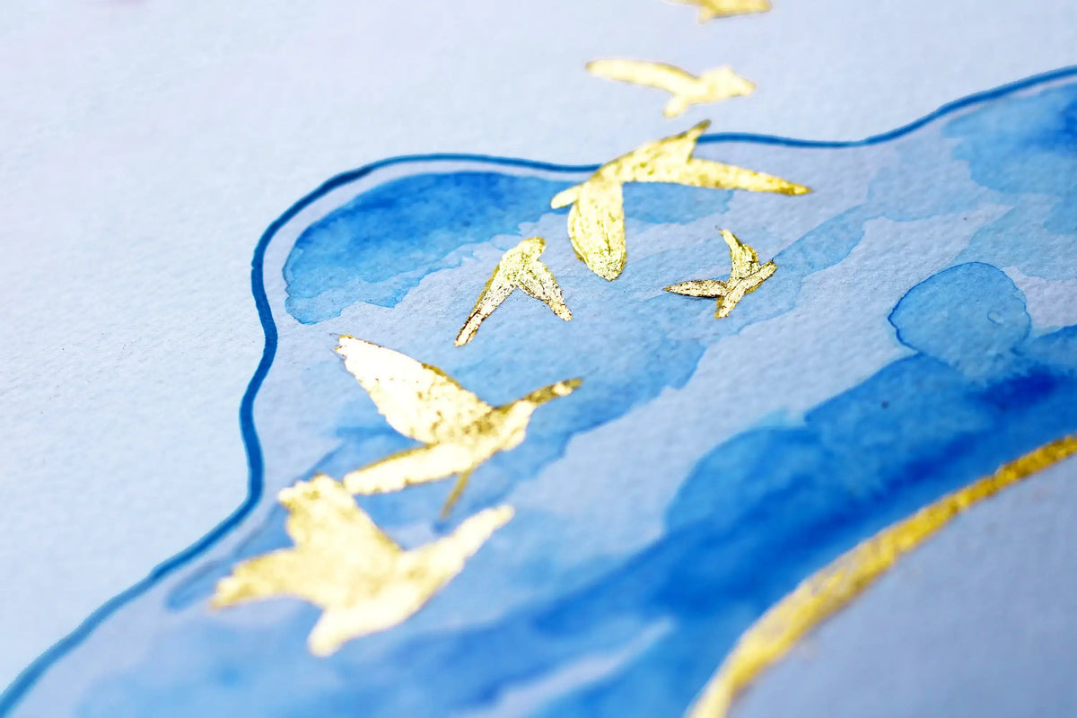 Ocean Ketubah, Custom Watercolor Ketubah