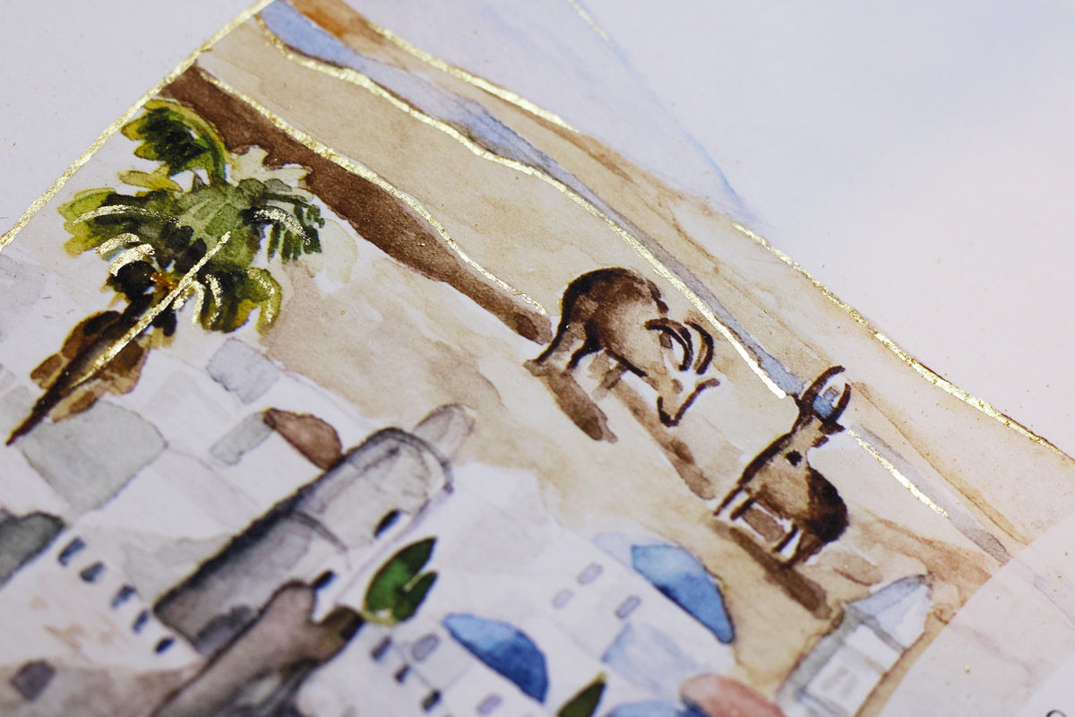 Jerusalem Watercolor Ketubah