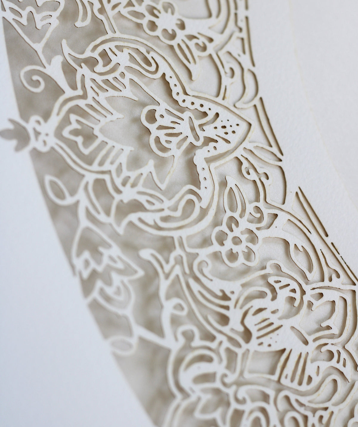 PaperCut &quot;Persian&quot; Ketubah in Grey- light blue