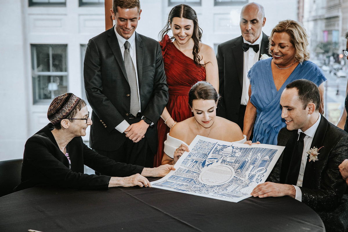 Papercut Custom made Ketubah, Bespoke Wedding Ketubah