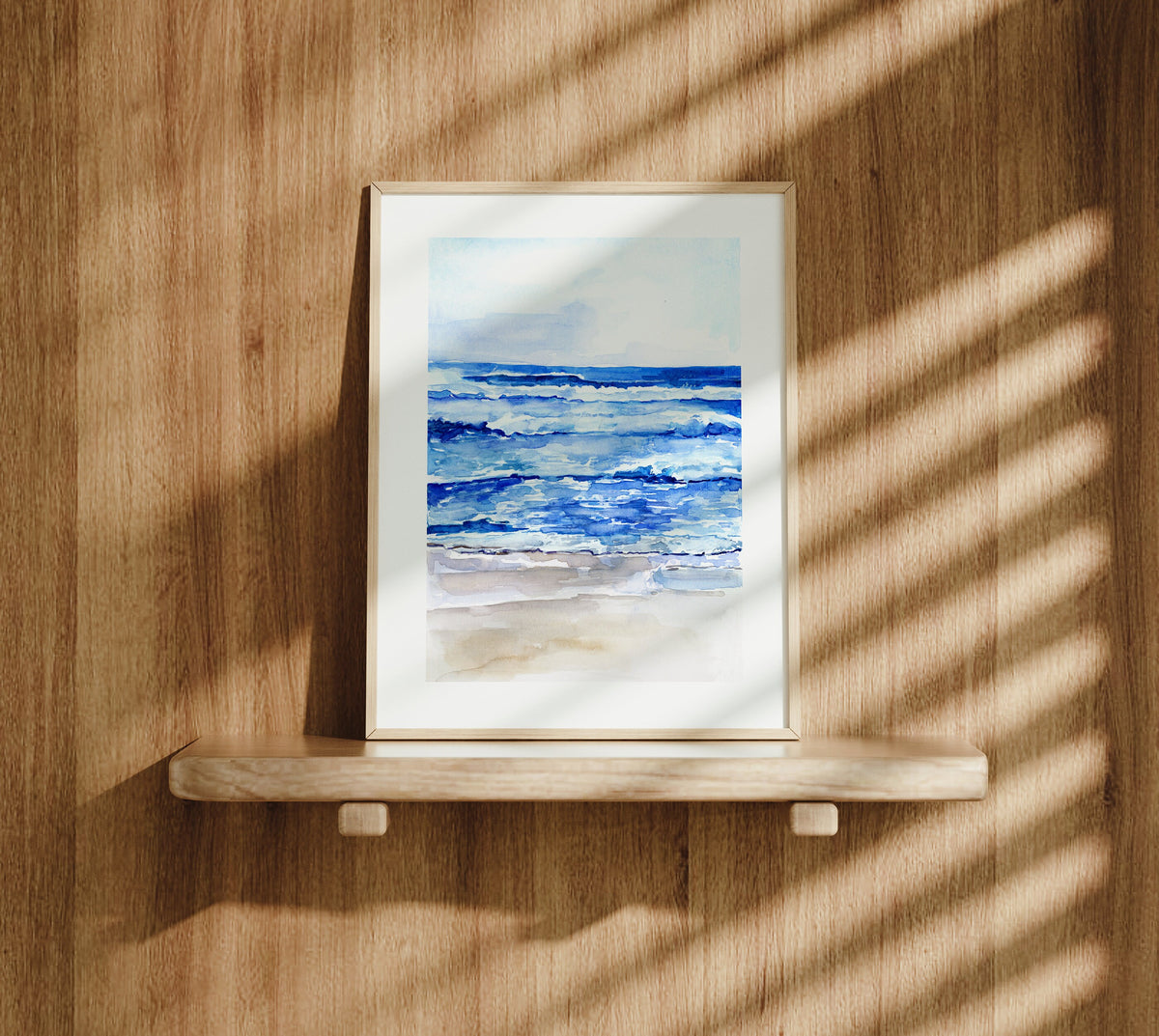 Sea Art Print, Watercolor Print, Ocean Print, Sea wall Art