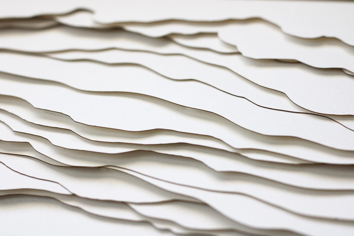 Jerusalem mountains ketubah | 3D papercut layers ketubah