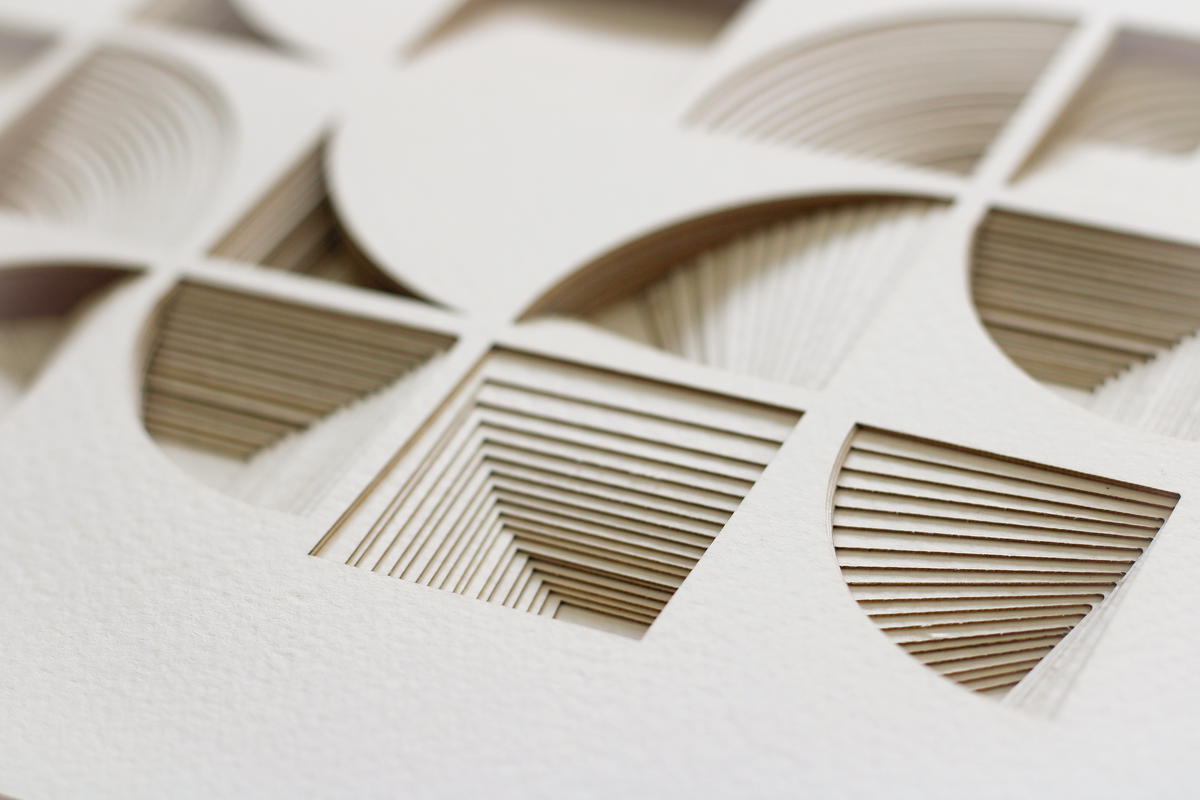 &quot;CUBES&quot; 19 layers Papercut Ketubah