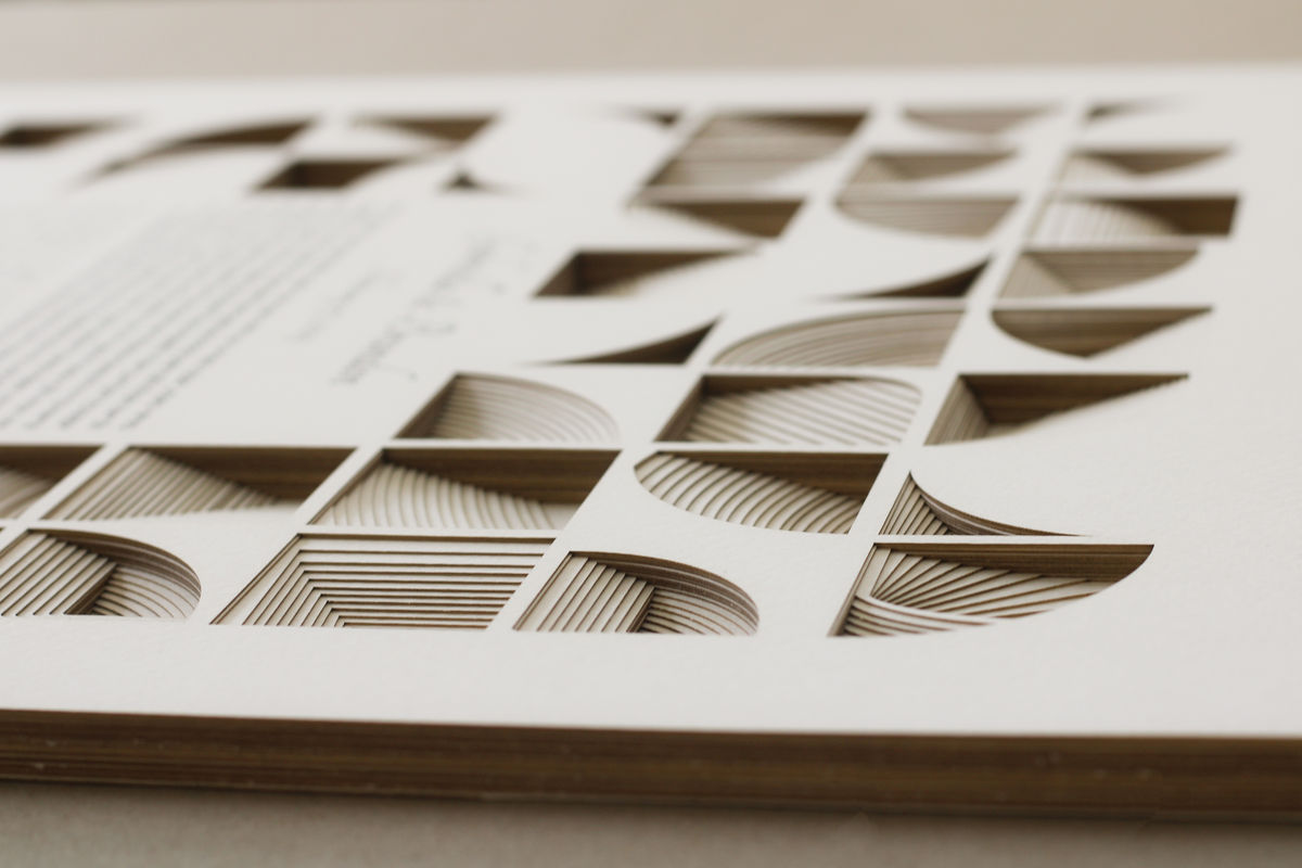 &quot;CUBES&quot; 19 layers Papercut Ketubah