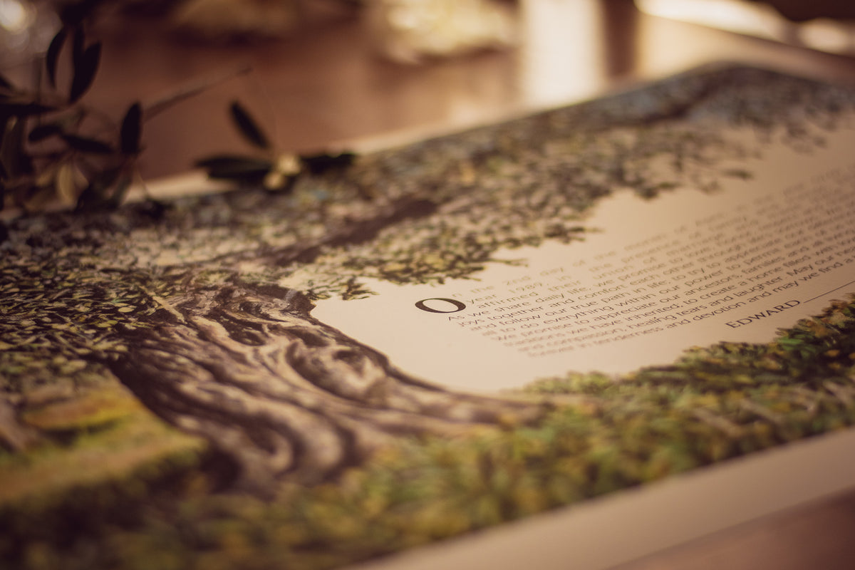 Olive Tree Ketubah