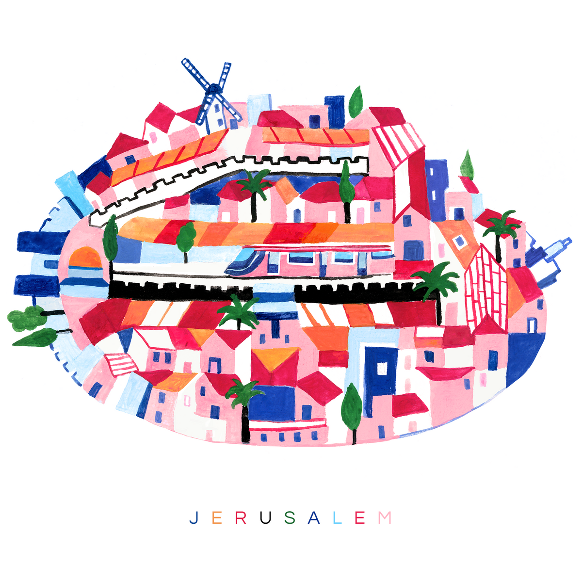 Jerusalem Medaba Map