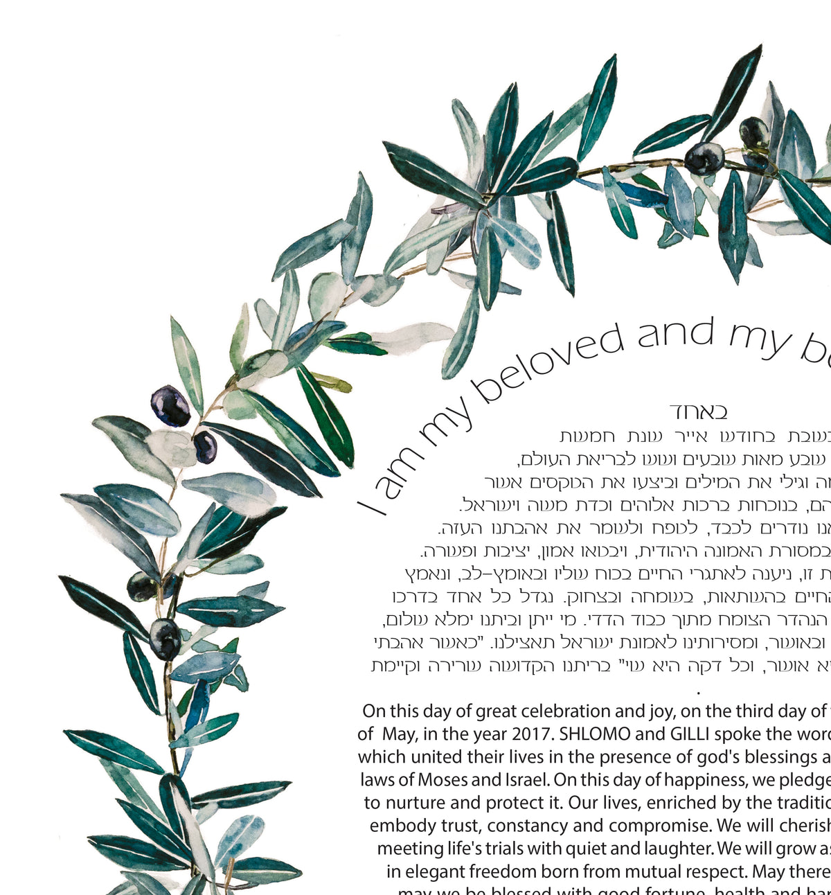 Olive Ring ketubah